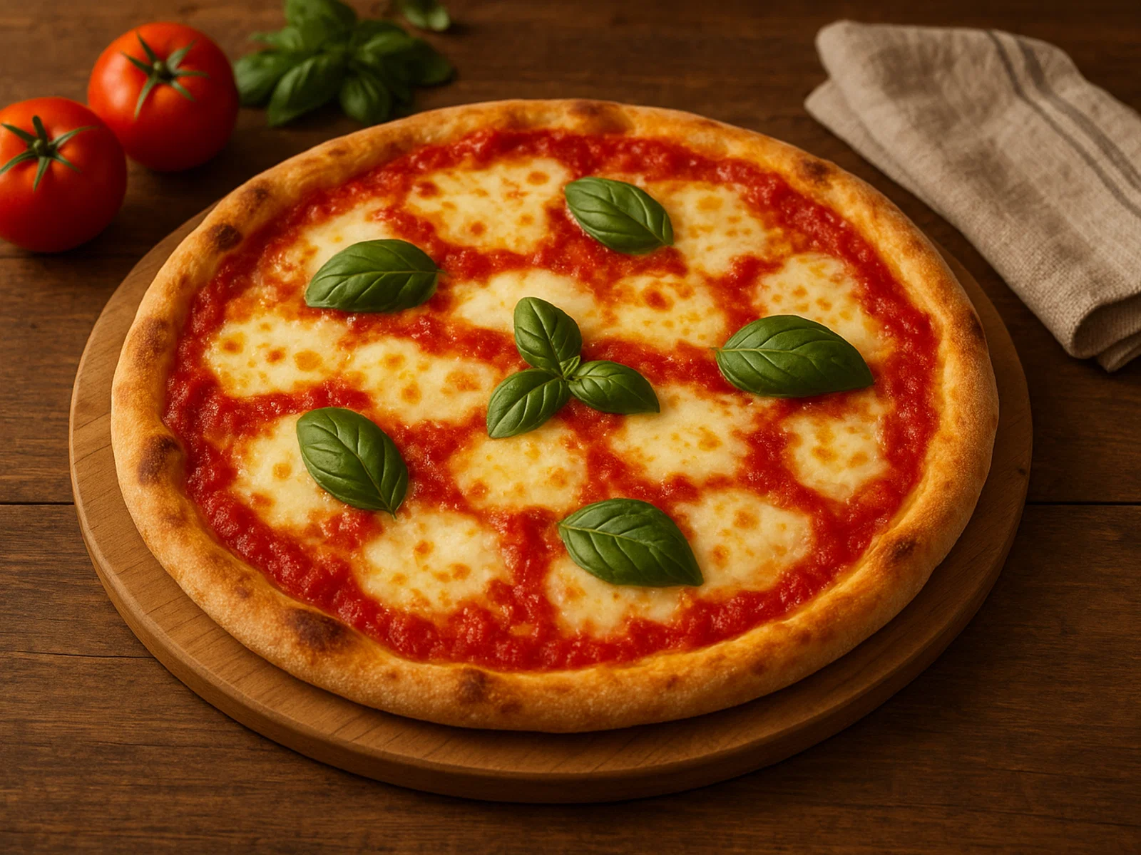 Klassische hausgemachte Pizza Margherita (Grundrezept)