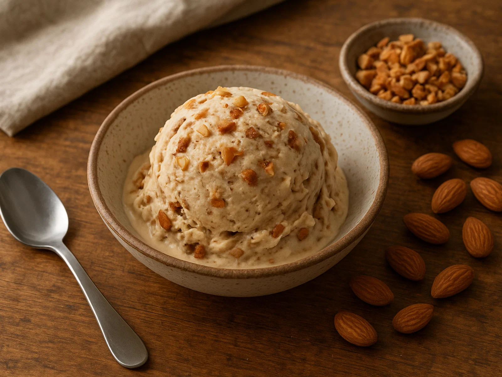 Mocca-Mandel-Eis