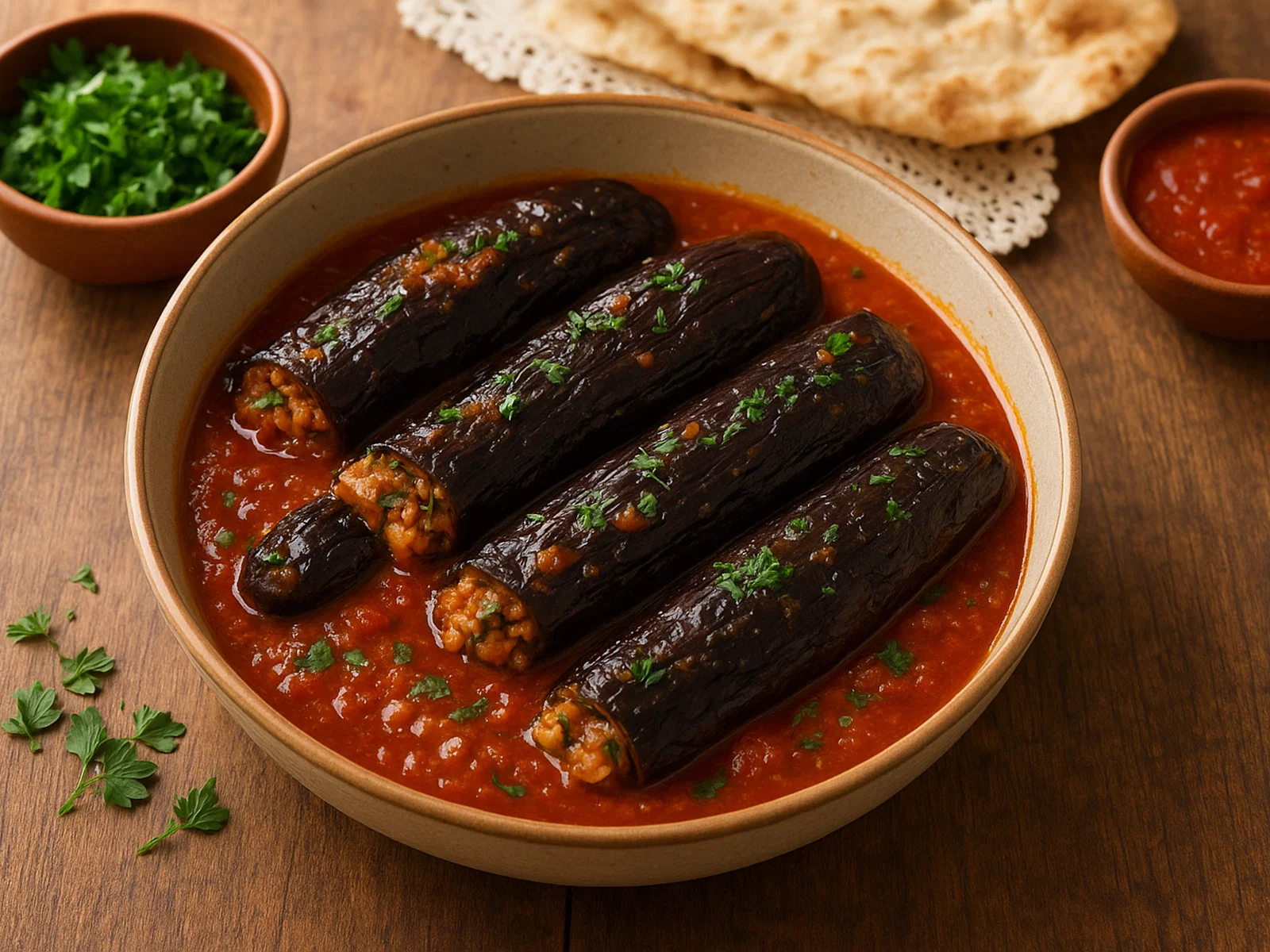 Badymdjan dolmasi – Gefüllte Auberginen aus Aserbaidschan