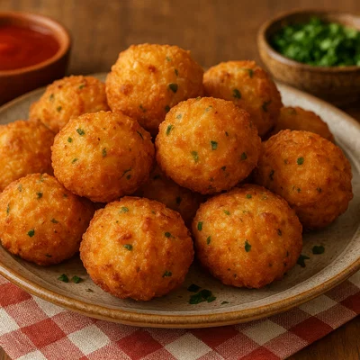 Bolinhos de Arroz – knusprige brasilianische Reisbällchen