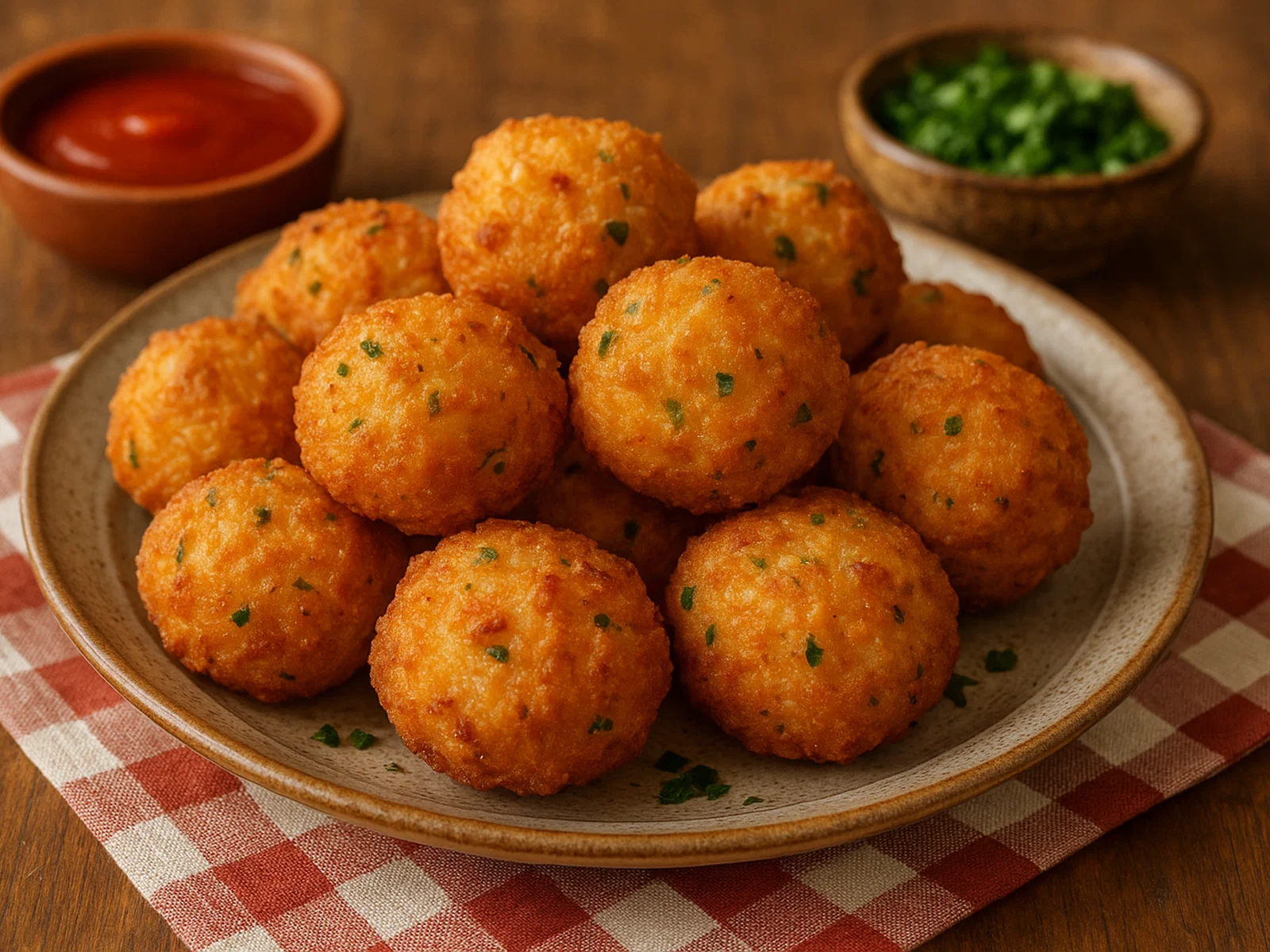 Bolinhos de Arroz – knusprige brasilianische Reisbällchen
