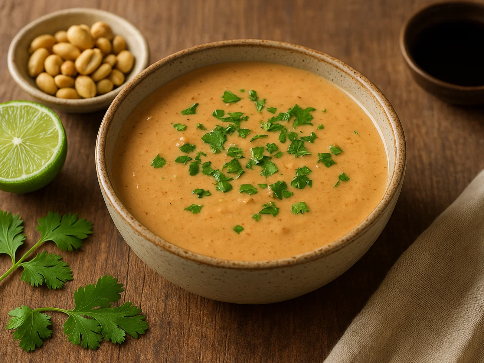 Cremige Gnut-Erdnusssauce
