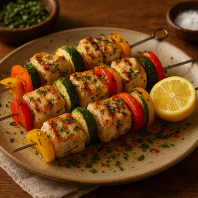 Brochettes de Capitaine – gegrillte Kapitänsfisch-Spieße