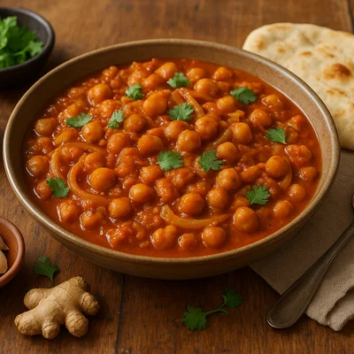 Kanda – würziges Zwiebel-Kichererbsen-Curry