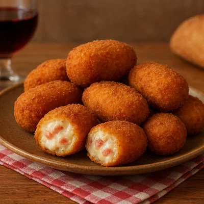 Spanische Croquetas mit Schinken