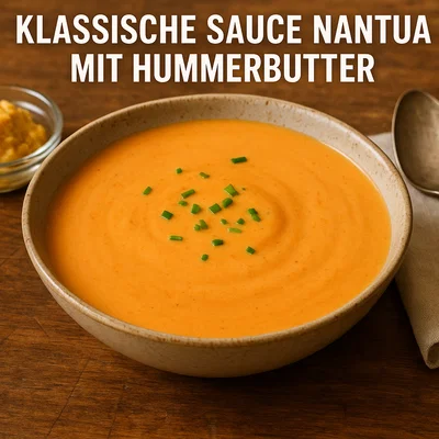Klassische Sauce Nantua mit Hummerbutter