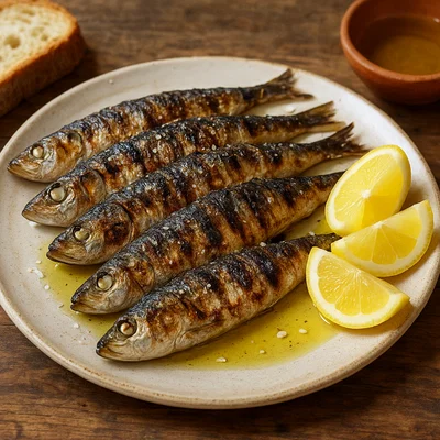 Sardinhas Assadas – Portugiesische gegrillte Sardinen