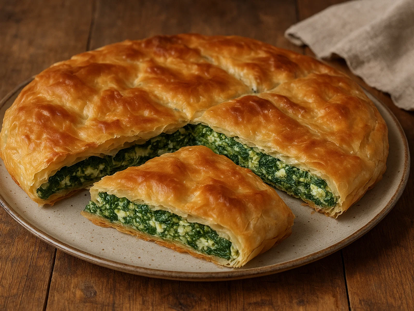 Byrek mit Spinat und Käse