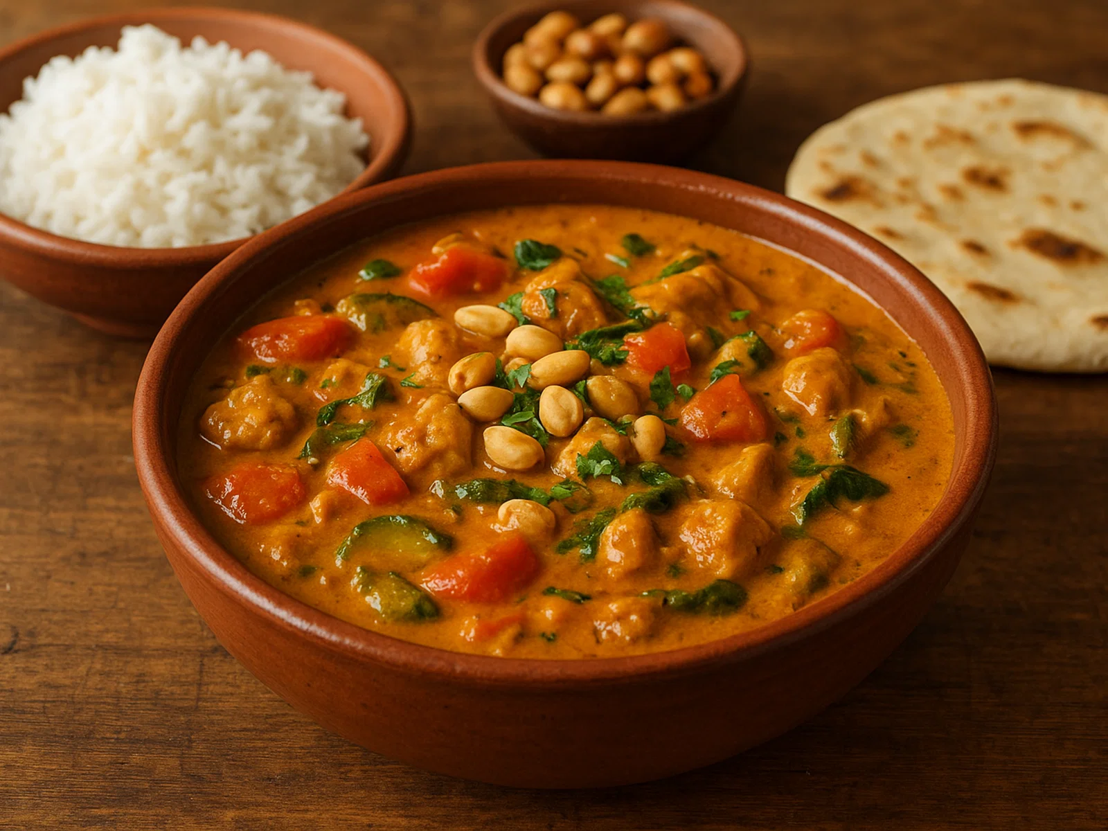Caril de Amendoim (Afrikanisch-inspirierter Erdnuss-Kokos-Curry)