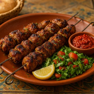 Marokkanischer Lamm-Kebab mit Harissa