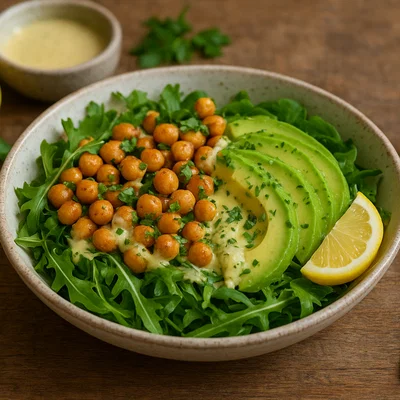 Frühstücks-Salat mit Avocado und Kichererbsen