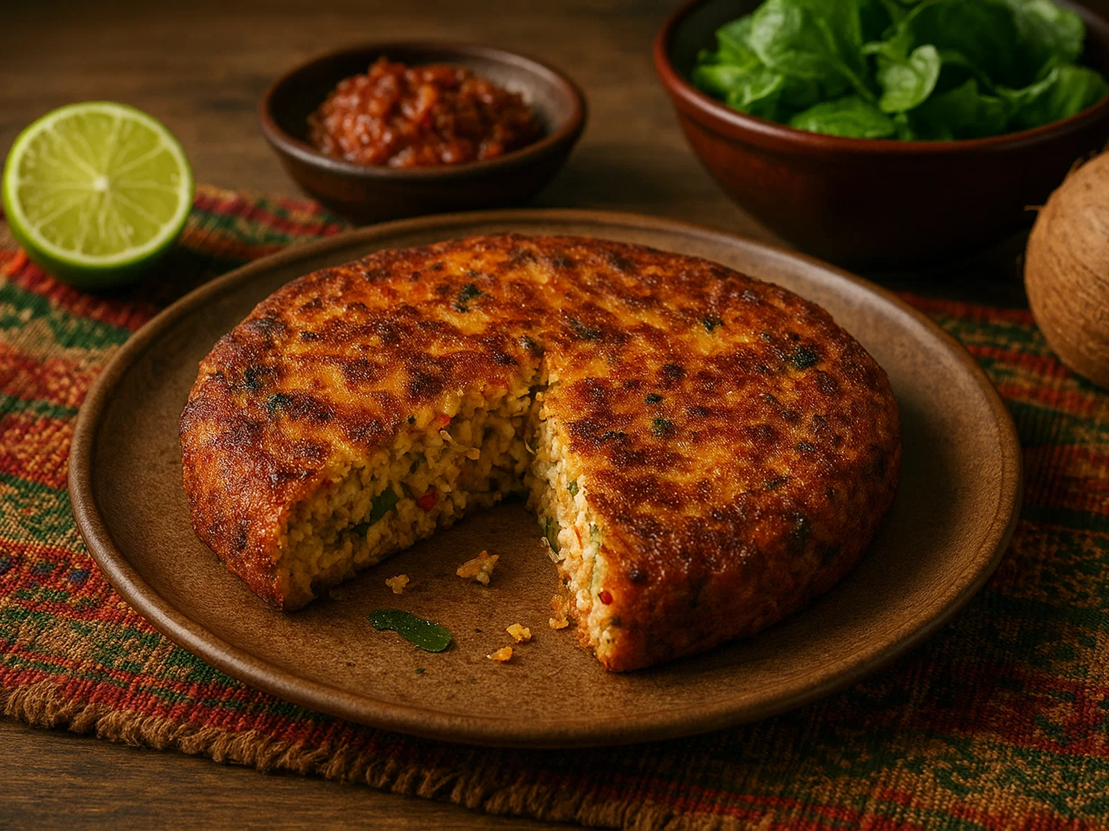Kulhi Boakibaa – Maledivischer Fischkuchen mit Thunfisch und Kokos