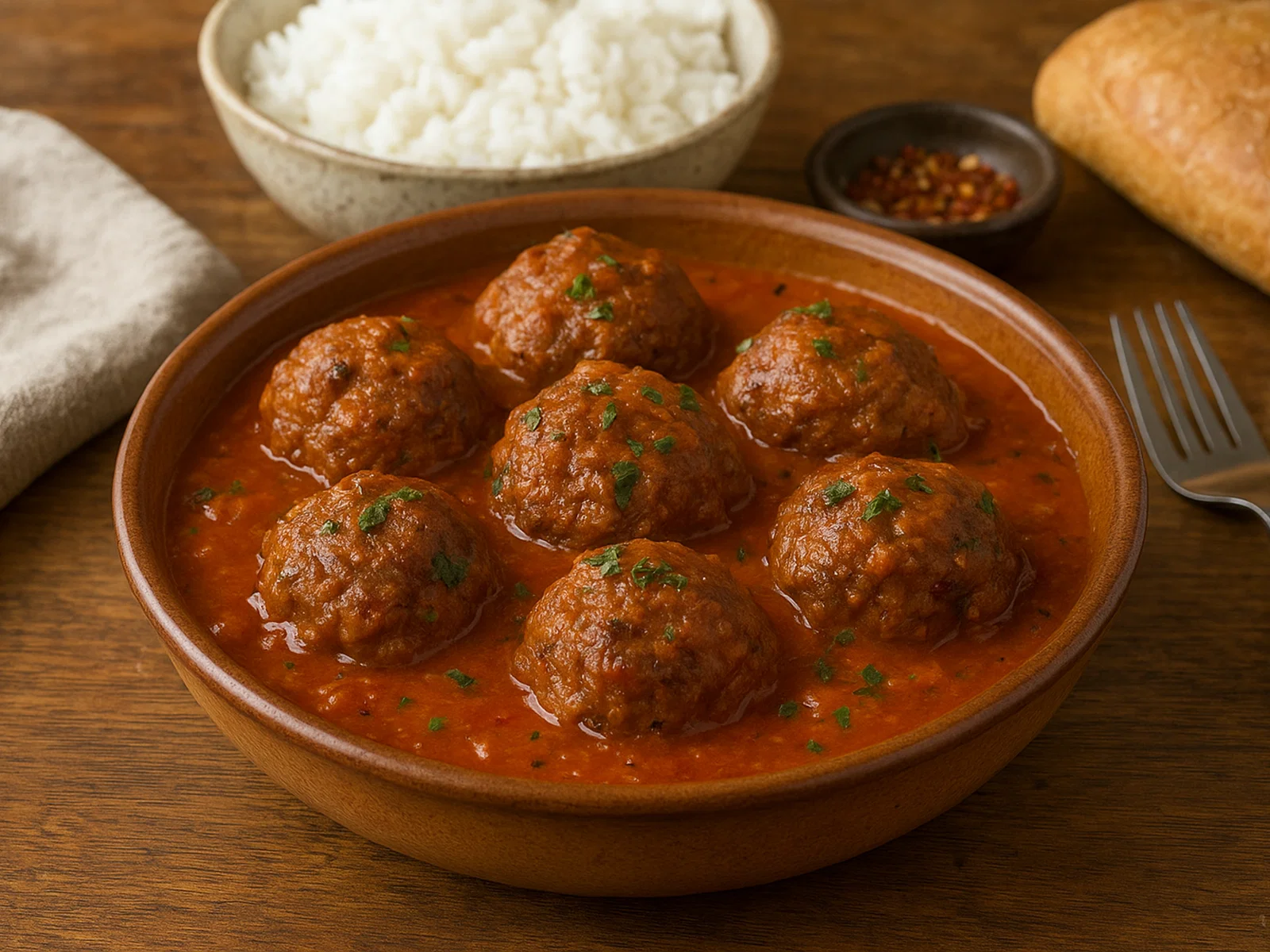 Saint Helena Fleischbällchen in Tomatensauce