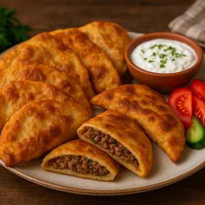 Tuluk – würzig gefüllte Teigtaschen mit Fleisch
