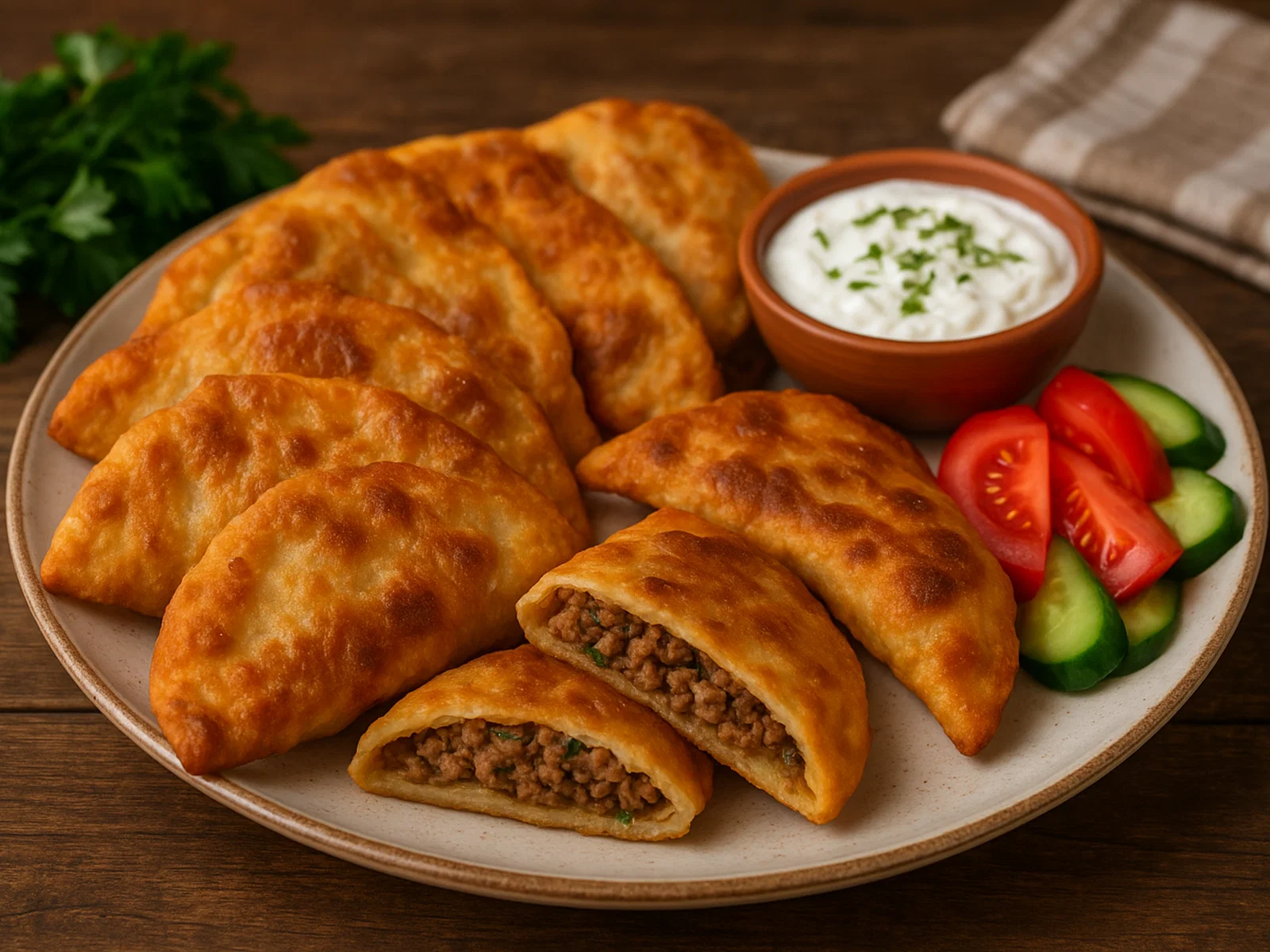 Tuluk – würzig gefüllte Teigtaschen mit Fleisch