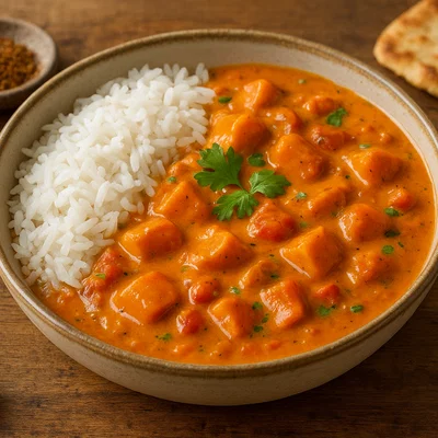 Cremiges Kürbis-Curry mit Kokosmilch