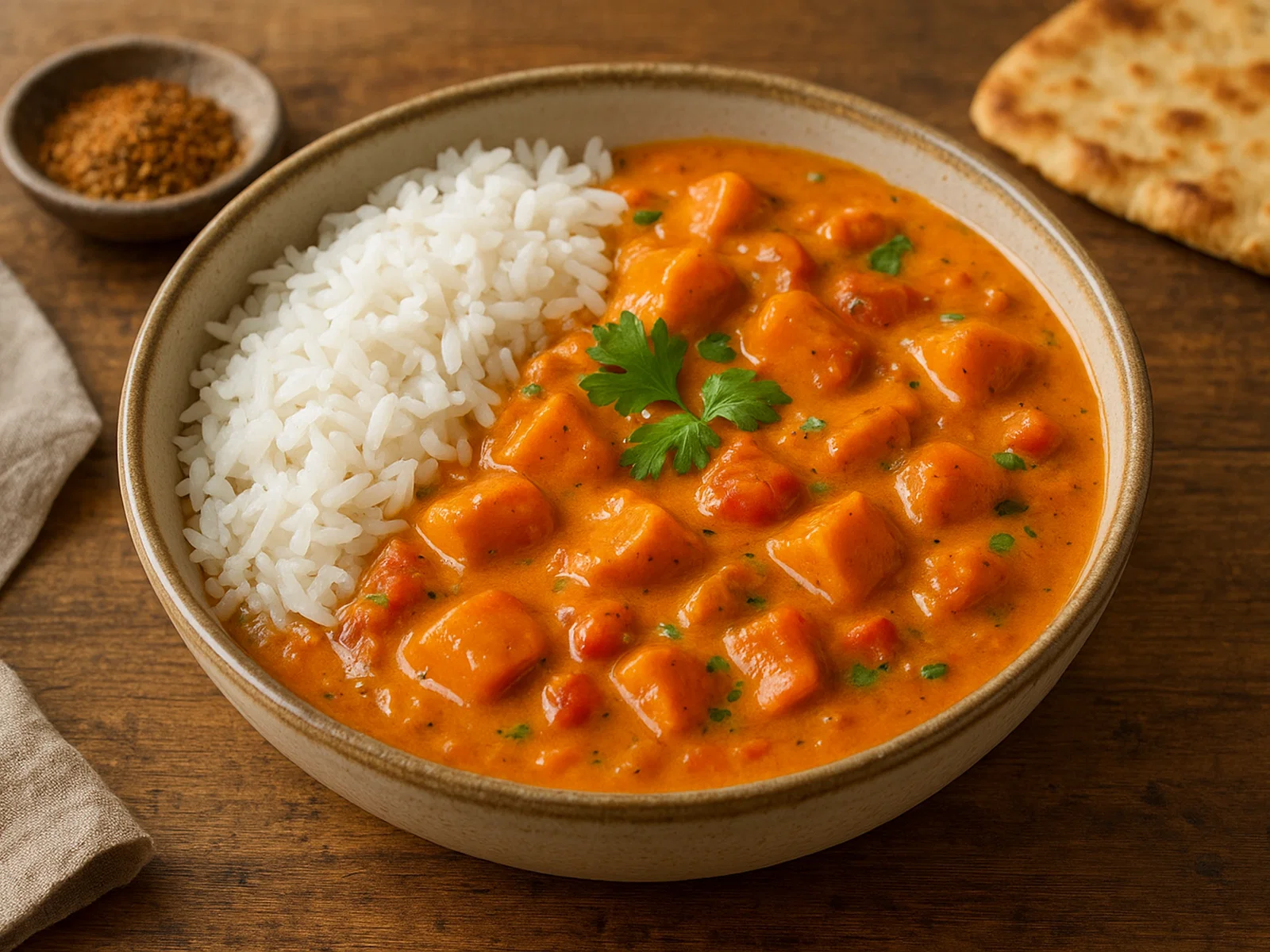 Cremiges Kürbis-Curry mit Kokosmilch