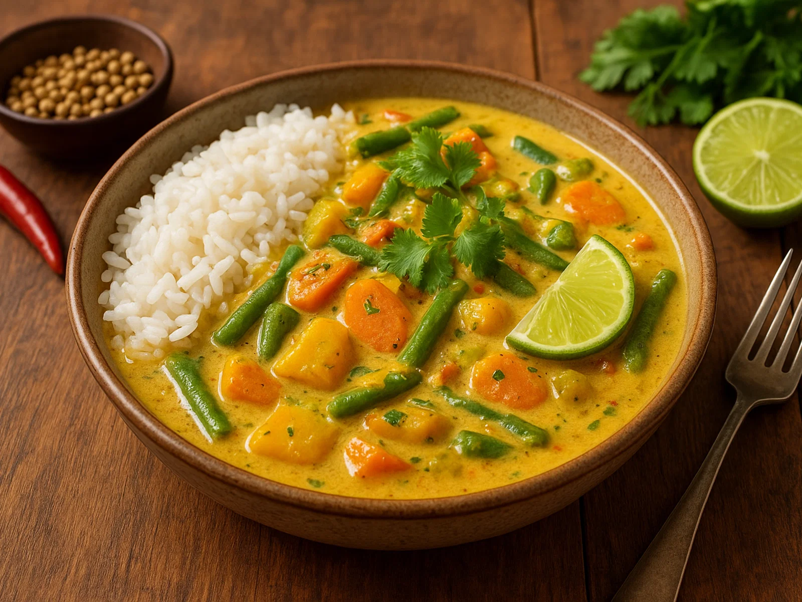 Kari Koko – Cremiges Kokos-Curry mit Gemüse
