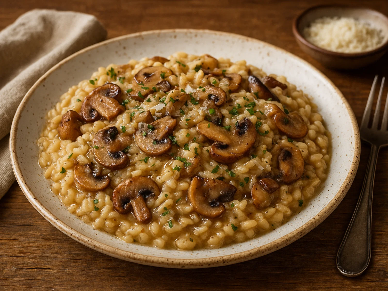 Risotto ai Funghi (Cremiges Pilzrisotto)