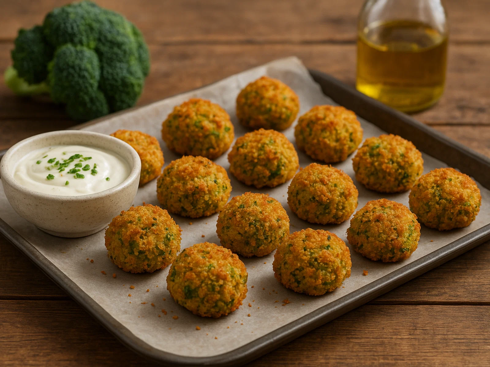 Brokkoli-Käse-Nuggets aus dem Ofen