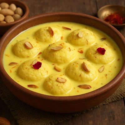 Ras Malai – indische Käsebällchen in Safran-Milch