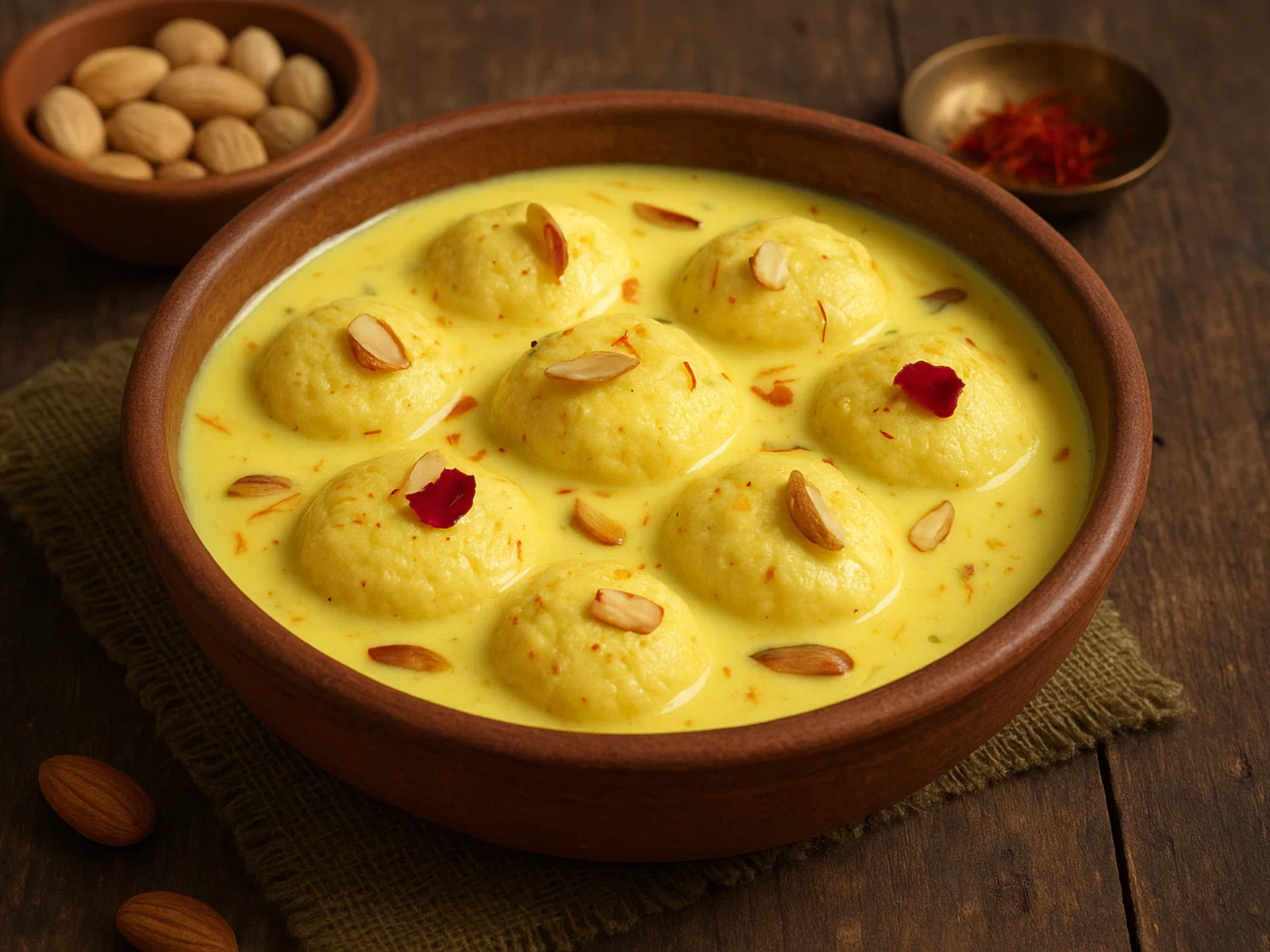 Ras Malai – indische Käsebällchen in Safran-Milch