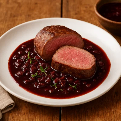 Rinderfilet mit Rotweinreduktion