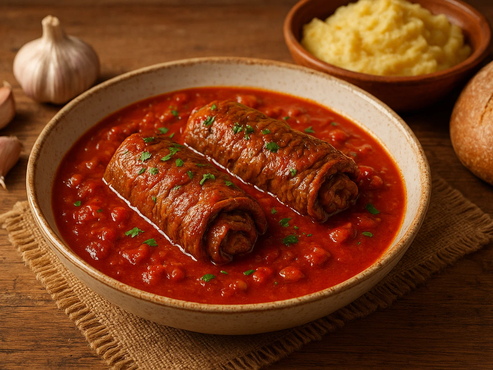 Bragioli – Maltesische Rinderrouladen in Tomatensauce