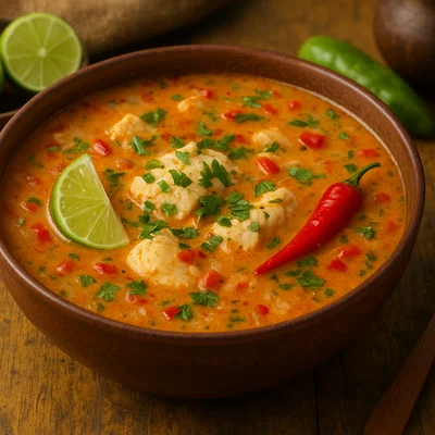 Sopi di Pisca – Karibische Fischsuppe mit Kokos und Chili