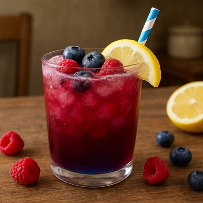 Blauer Himbeer-Crush
