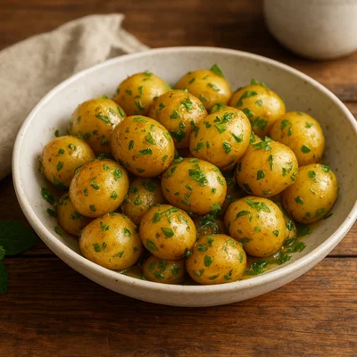 Jersey Royals mit Minze
