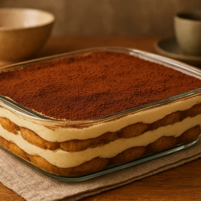 Klassisches Tiramisu ohne Ei im Original-Stil