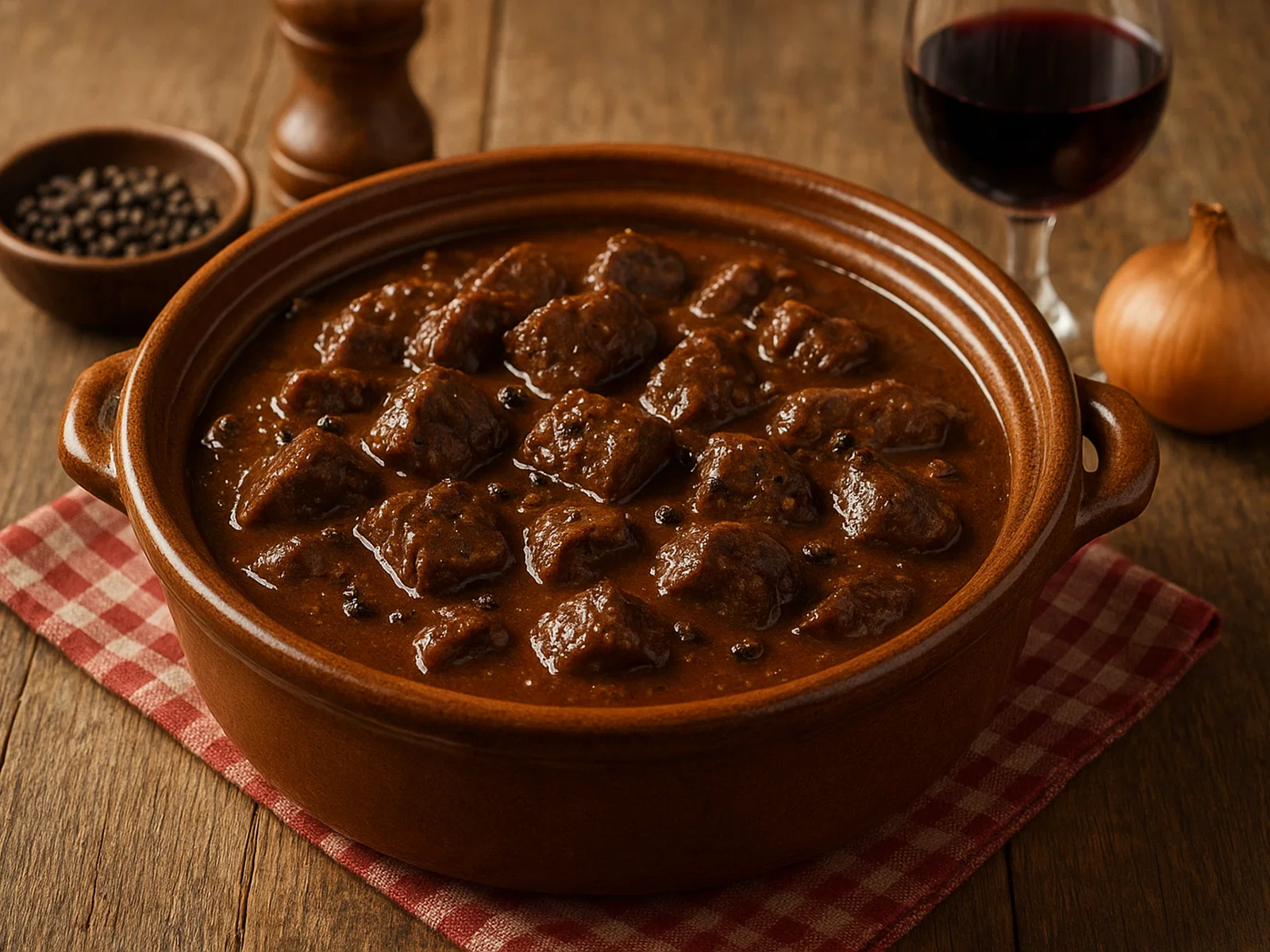 Pfeffertopf – würziger Pfeferschmortopf mit Rindfleisch