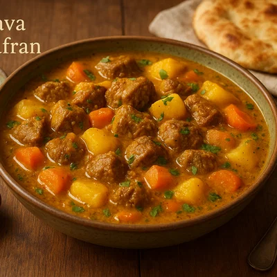 Bonava mit Safran – Festlicher Safran-Lamm-Eintopf