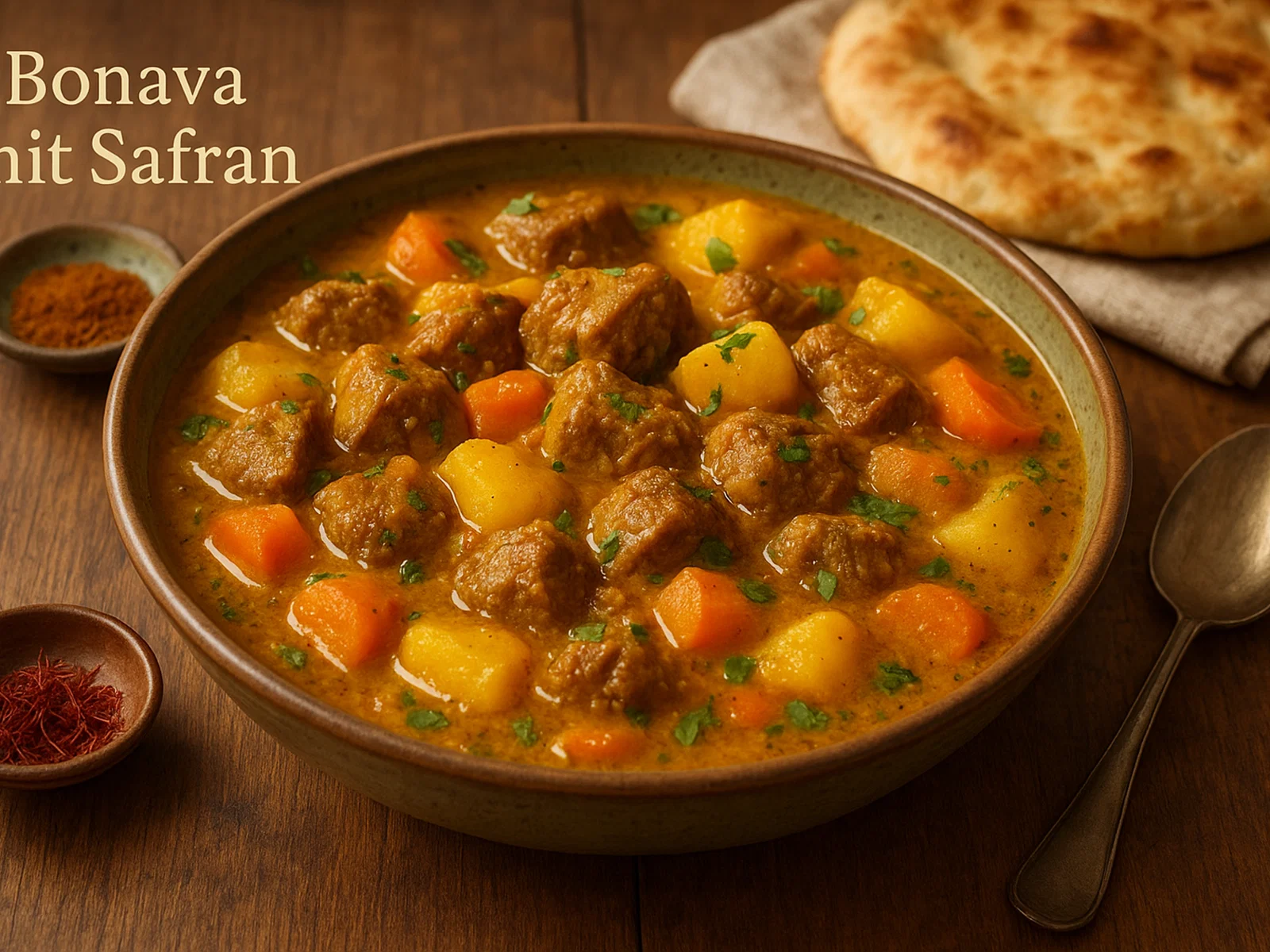 Bonava mit Safran – Festlicher Safran-Lamm-Eintopf