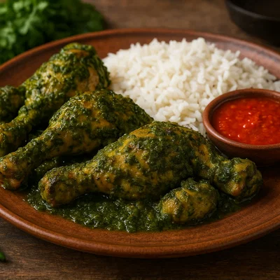 Frango à Cafrial – Goanisches Koriander-Chili-Hähnchen