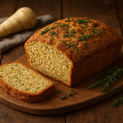 Herzhaftes Pastinaken-Brot mit frischen Kräutern