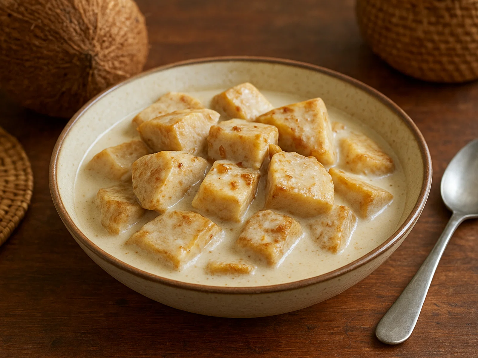 Bwabwai – Gebackene Taro-Wurzeln in Kokosmilch