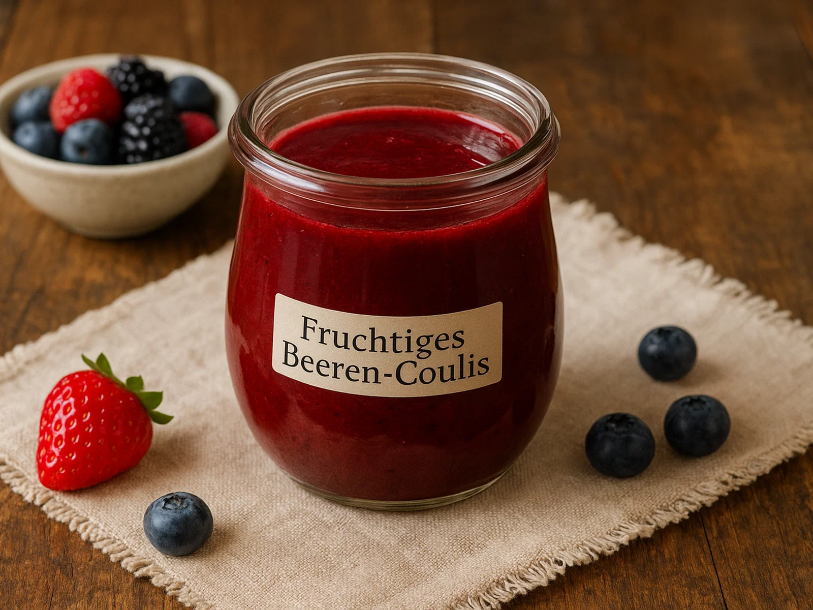 Fruchtiges Beeren-Coulis
