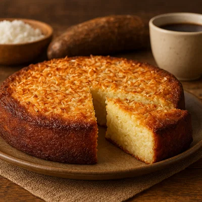 Saftiger Kassava-Kokos-Kuchen
