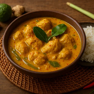 Cari Bernik – Indonesisches Hühnchen in würziger Kokosmilch