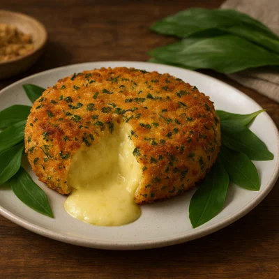 Gebackener Bärlauch-Camembert