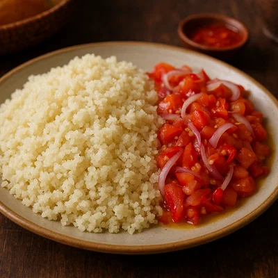 Attiéké (ivorischer Maniok-Couscous)