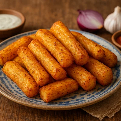 Bâton de Manioc (Gebratene Maniokstangen)