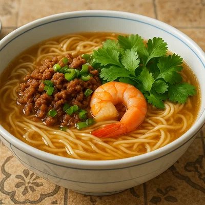 Taiwanesische Dan Zai Noodles (擔仔麵)