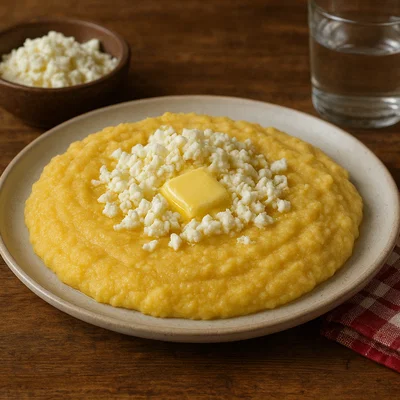 Kacamak – Balkan-Maisbrei mit Butter und Käse
