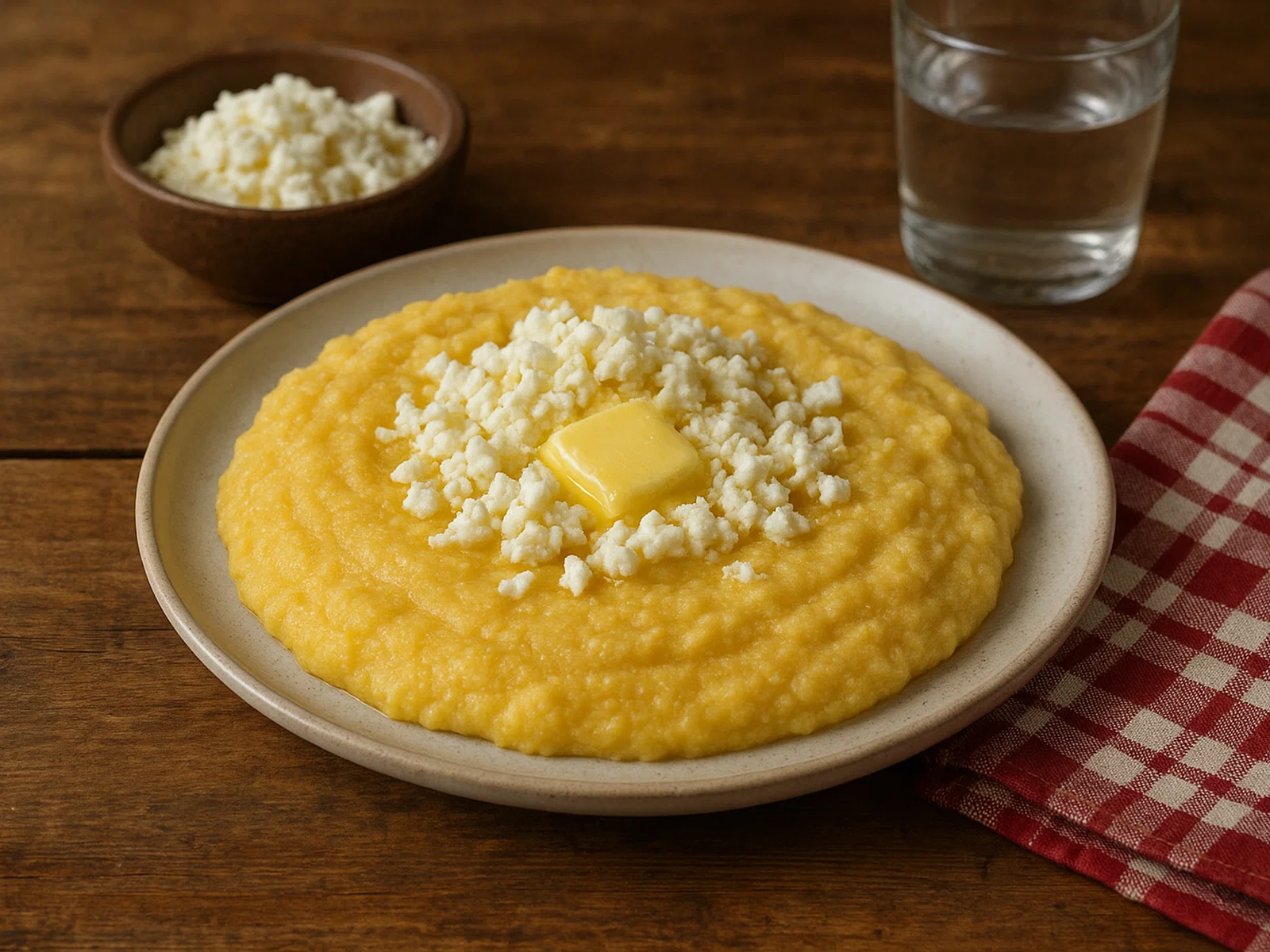 Kacamak – Balkan-Maisbrei mit Butter und Käse