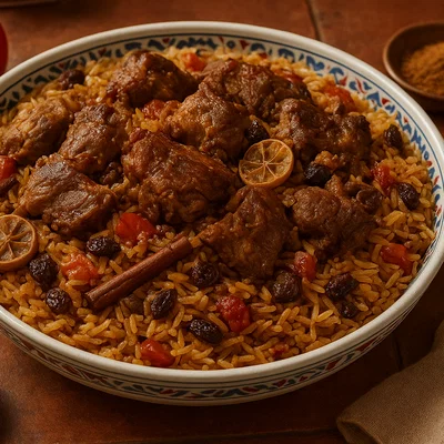Machboos Laham (Würziger arabischer Lammreis)