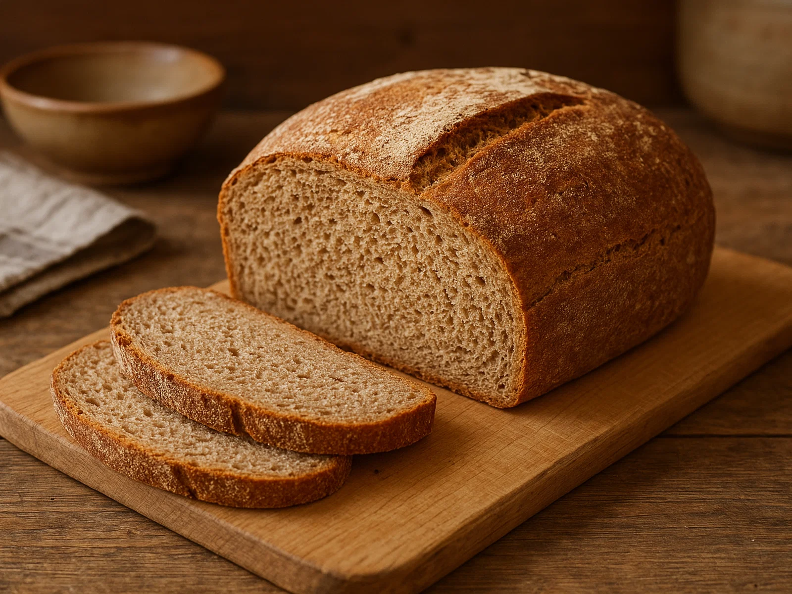 Sanftes Vollkornbrot mit zarter Krume