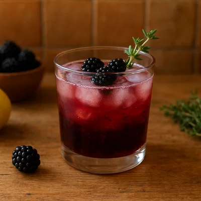 Brombeer-Thymian-Cocktail